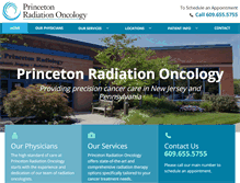 Tablet Screenshot of princetonradiationoncology.com
